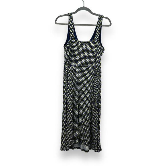 Boden Dress Womens 10R Blue Willa Jersey Wrap Dress Sleeveless Apple Print - Picture 8 of 8